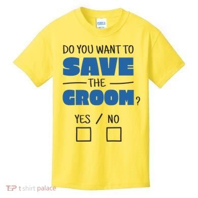 Save The Groom Funny Bachelor Kids T-Shirt