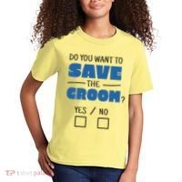 Save The Groom Funny Bachelor Kids T-Shirt thumb 2