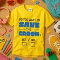 Save The Groom Funny Bachelor Kids T-Shirt thumb 3