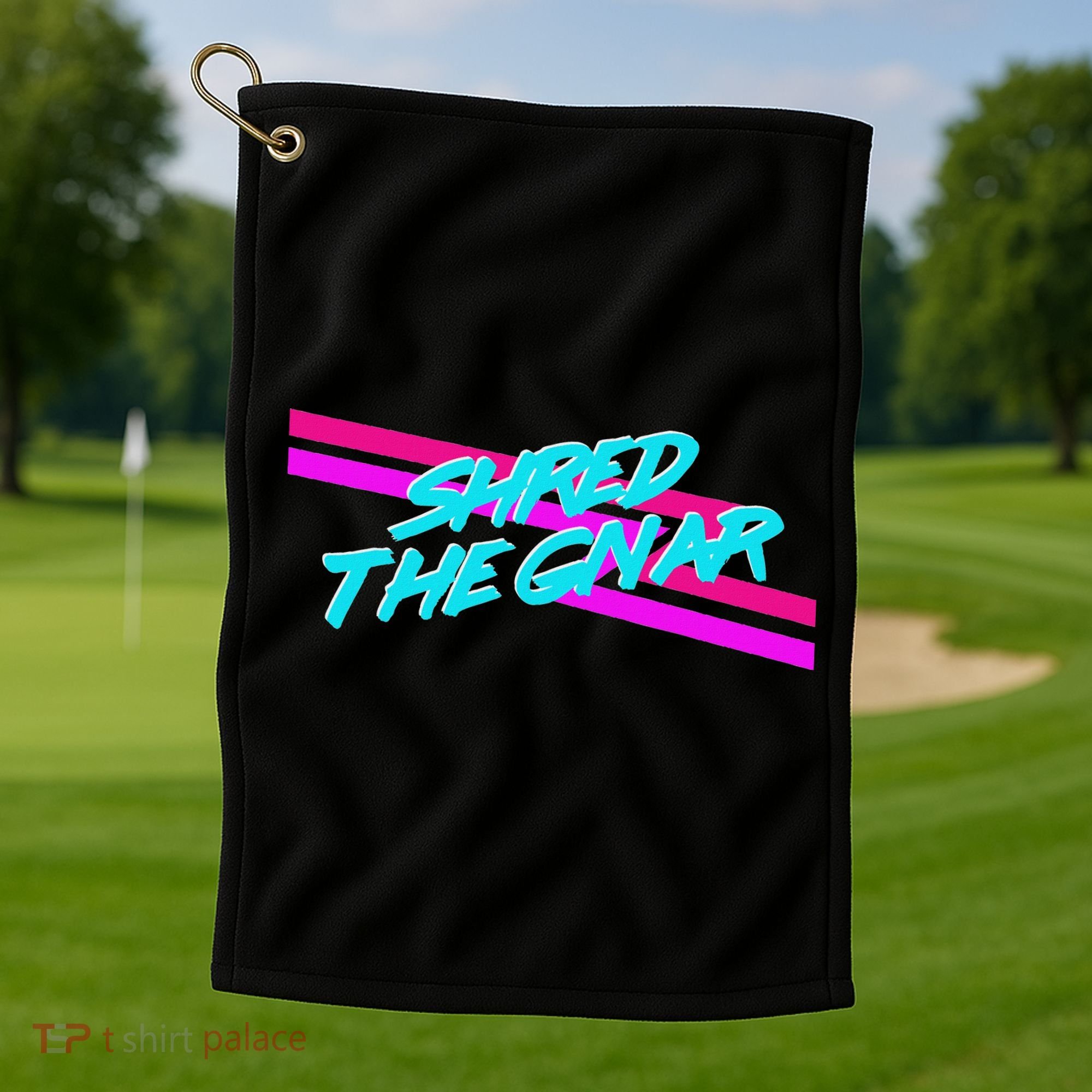 Shred The Gnar Golf Towel