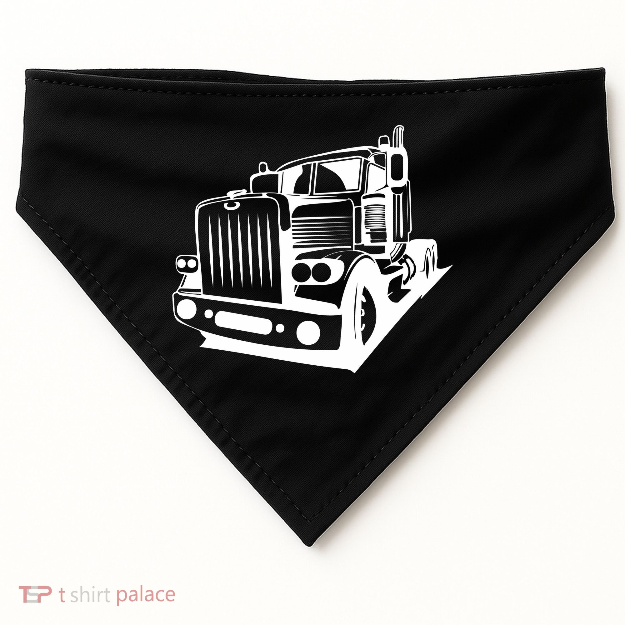 Semi Truck Gift For Truck Driver USA-Made Doggie Bandana