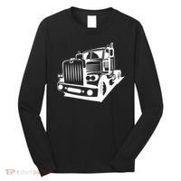 Semi Truck Gift For Truck Driver Long Sleeve Shirt thumb 0