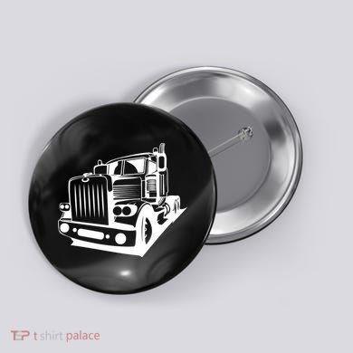 Semi Truck Gift For Truck Driver Button
