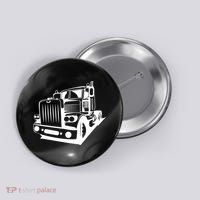 Semi Truck Gift For Truck Driver Button thumb 0