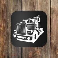Semi Truck Gift For Truck Driver Coaster thumb 0