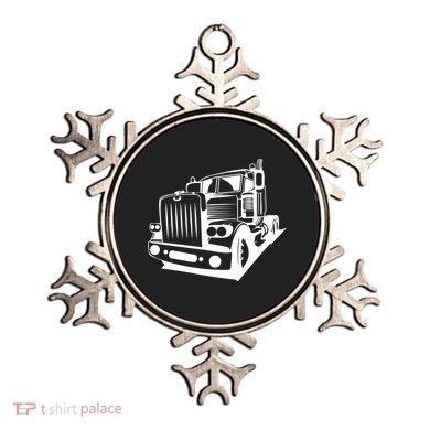 Semi Truck Gift For Truck Driver Ornament