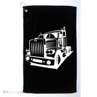 Semi Truck Gift For Truck Driver Golf Towel thumb 0