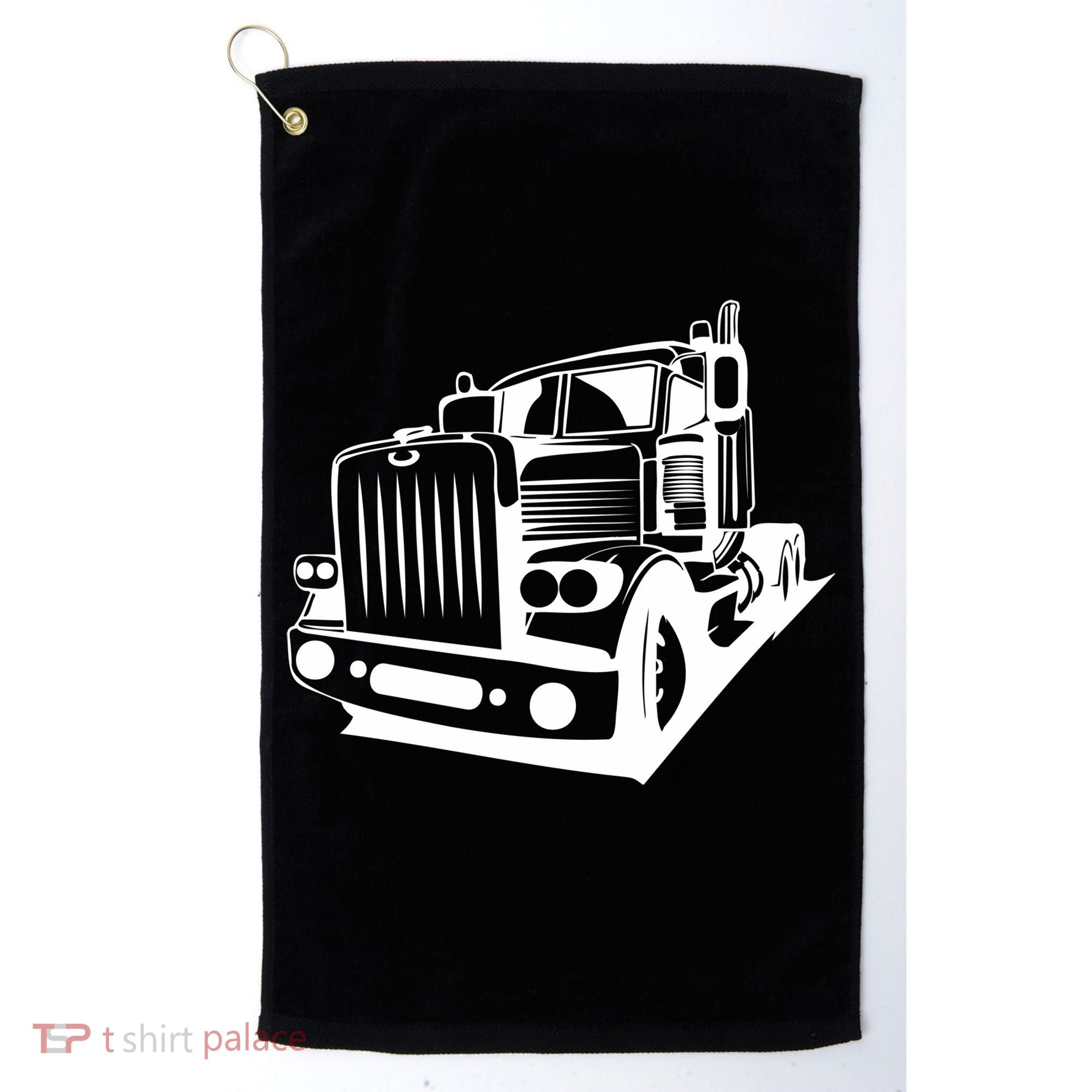 Semi Truck Gift For Truck Driver Golf Towel