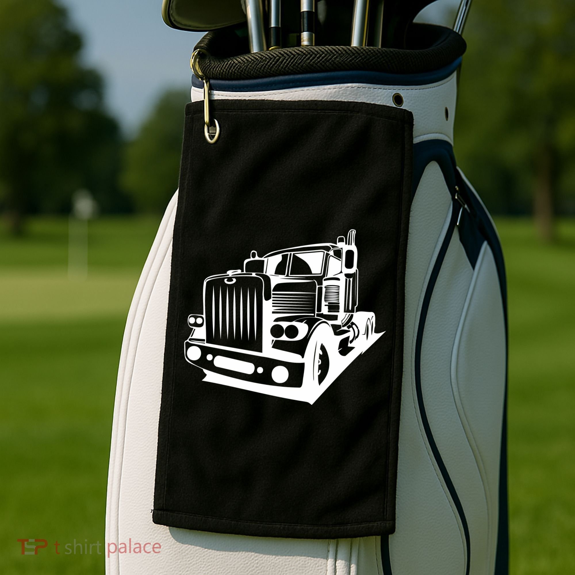Semi Truck Gift For Truck Driver Golf Towel