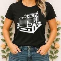 Semi Truck Gift For Truck Driver Women's T-Shirt thumb 2