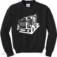 Semi Truck Gift For Truck Driver Kids Sweatshirt thumb 0