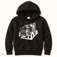Semi Truck Gift For Truck Driver Kids Hoodie thumb 0