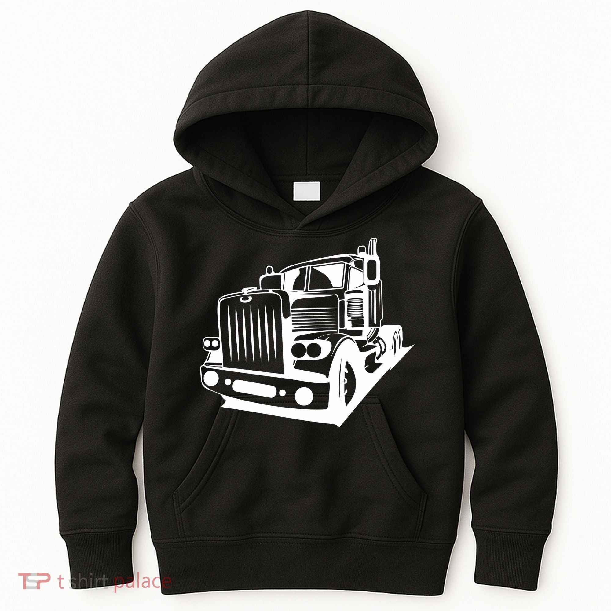 Semi Truck Gift For Truck Driver Kids Hoodie