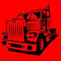 Semi Truck Gift For Truck Driver Santa Hat thumb 1