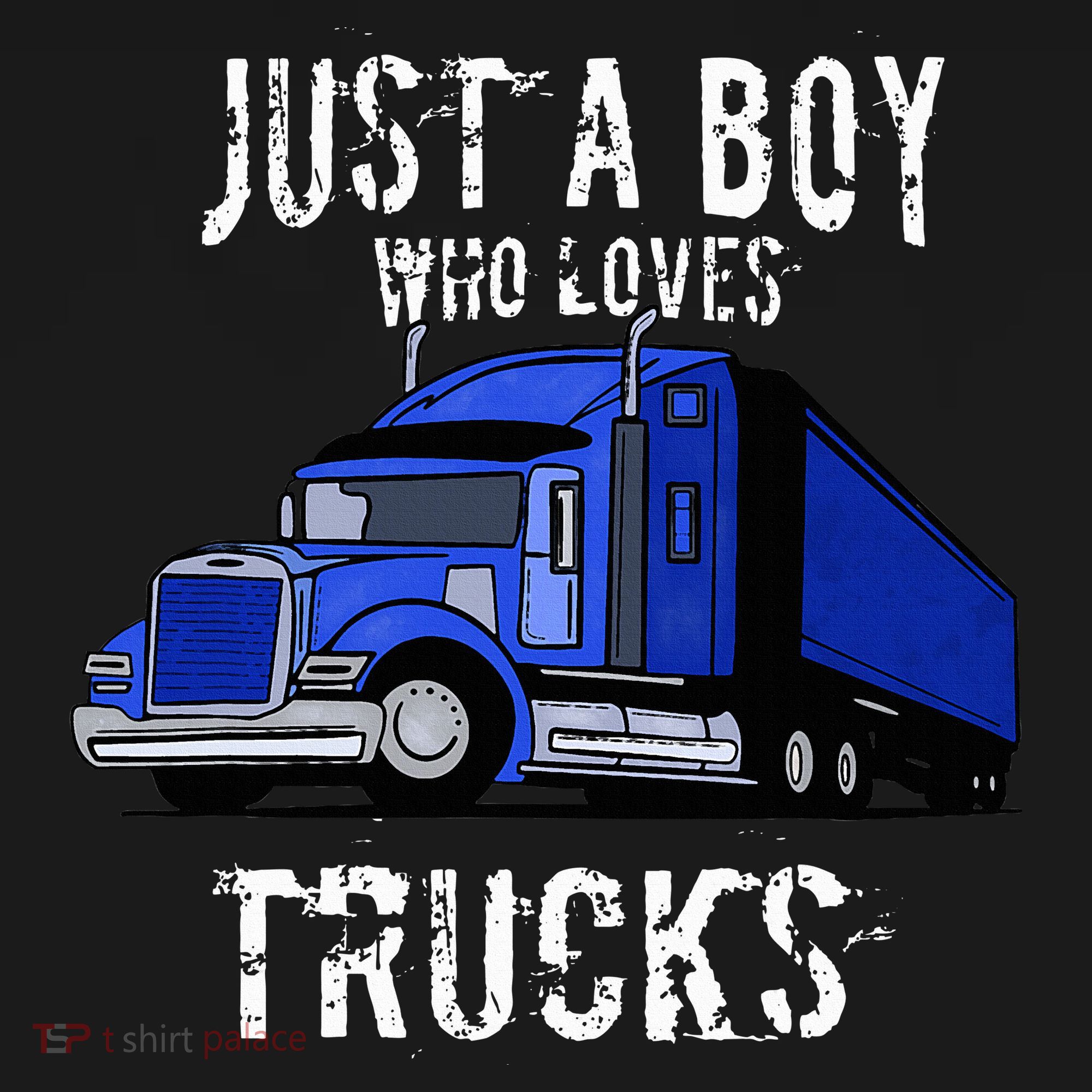 Semi Truck Gift Just A Boy Who Loves Trucks Backpack