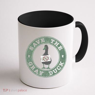 Save The Gray Duck Gift Coffee Mug back
