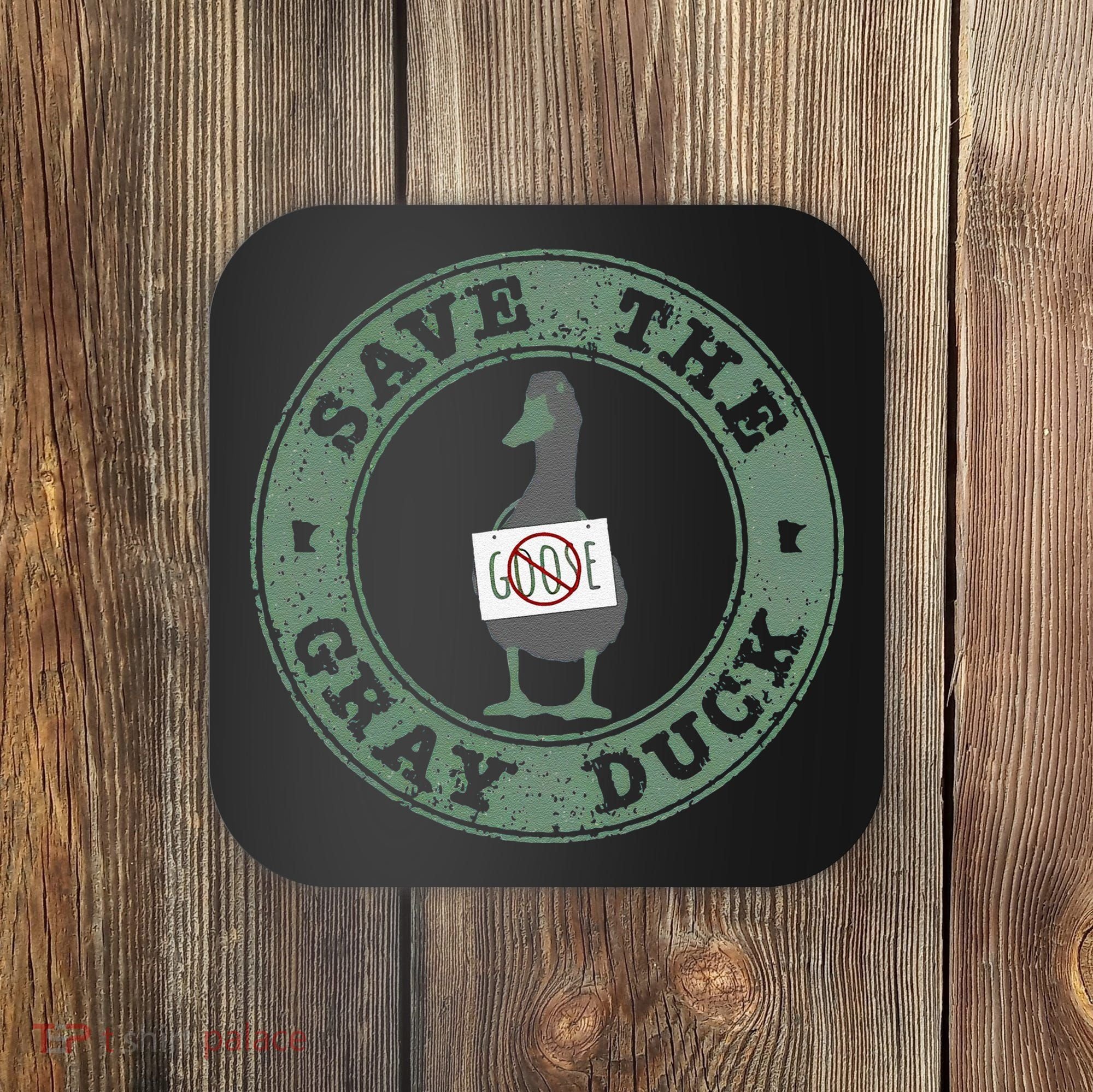 Save The Gray Duck Gift Coaster