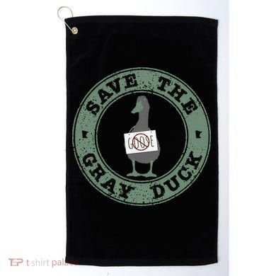 Save The Gray Duck Gift Golf Towel