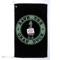 Save The Gray Duck Gift Golf Towel thumb 0