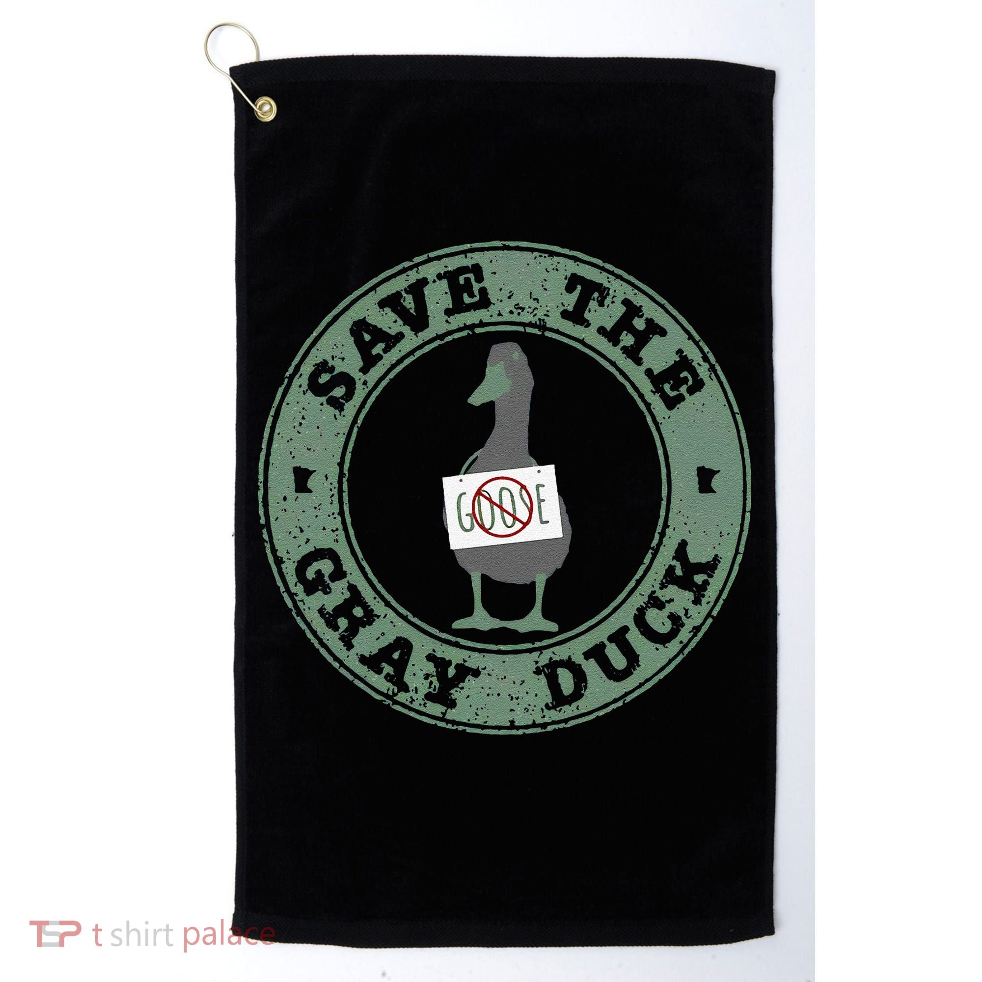 Save The Gray Duck Gift Golf Towel