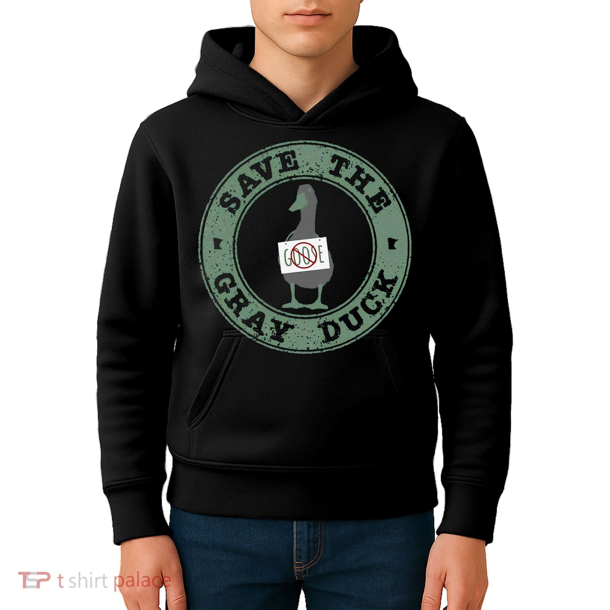 Save The Gray Duck Gift Kids Hoodie