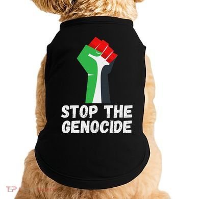 Stop The Genocide Fist Doggie Tank