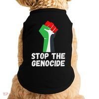 Stop The Genocide Fist Doggie Tank thumb 0