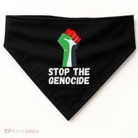 Stop The Genocide Fist USA-Made Doggie Bandana thumb 0