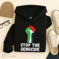 Stop The Genocide Fist Hoodie thumb 4