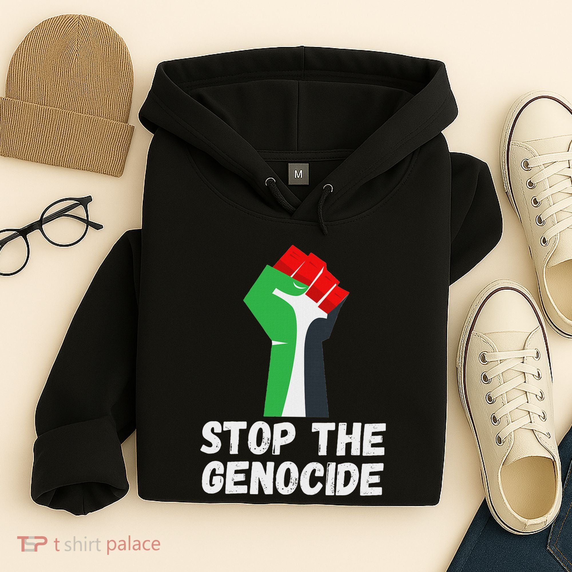 Stop The Genocide Fist Hoodie