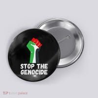 Stop The Genocide Fist Button thumb 0
