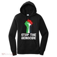 Stop The Genocide Fist Women's Hoodie thumb 0
