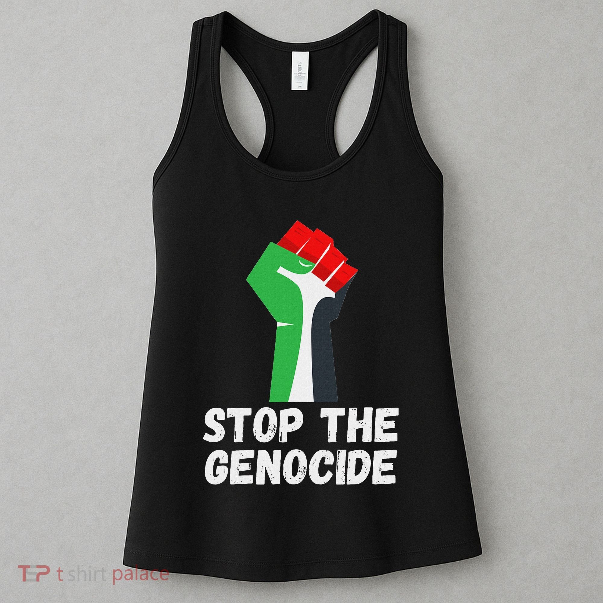 Stop The Genocide Fist Women's Tank Top