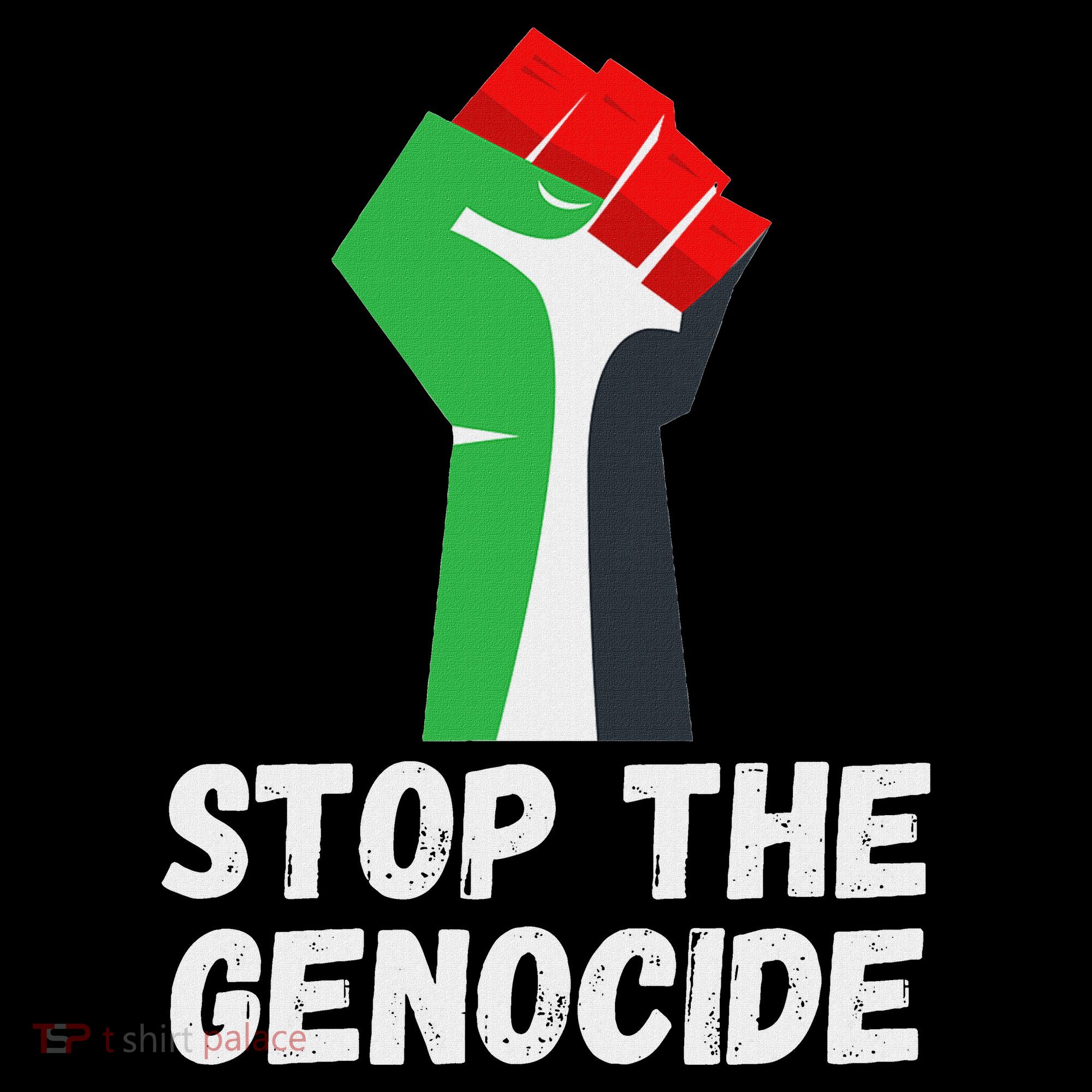 Stop The Genocide Fist Baby Bodysuit