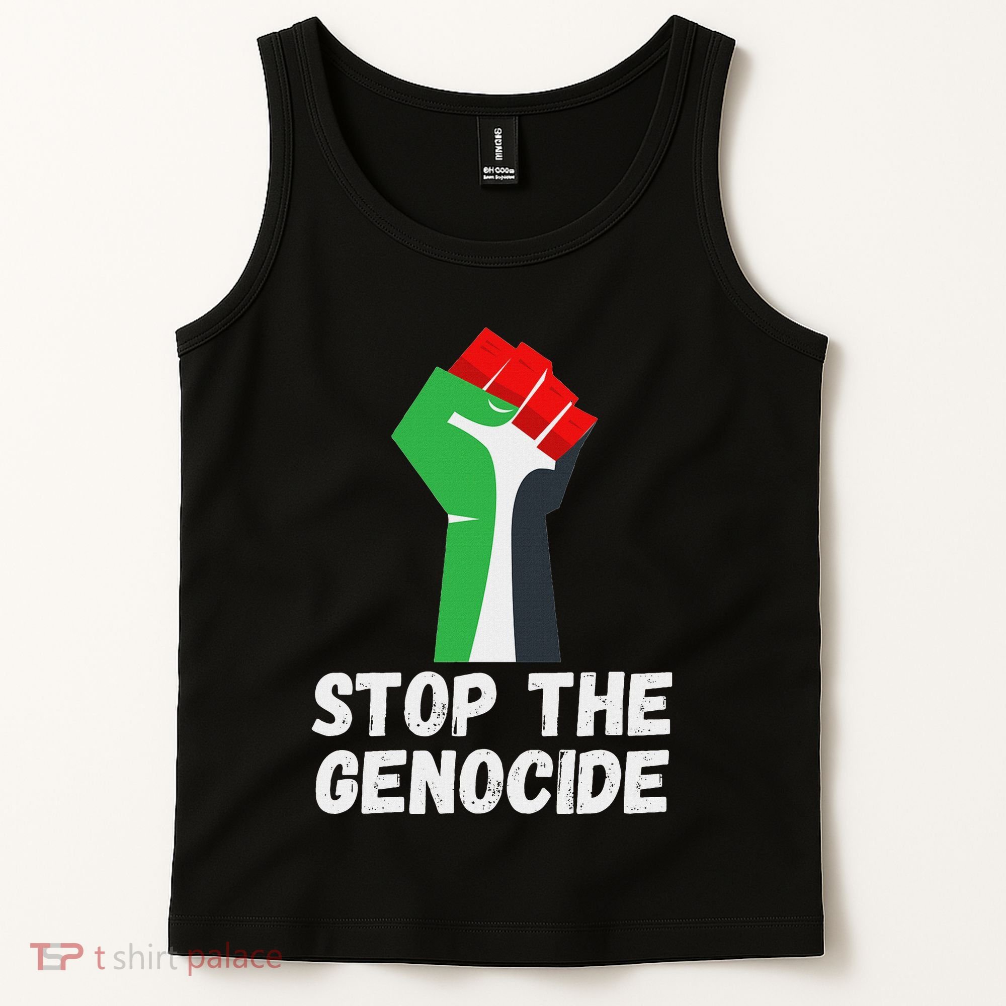 Stop The Genocide Fist Tank Top