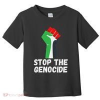 Stop The Genocide Fist Toddler T-Shirt thumb 0