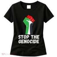 Stop The Genocide Fist Women's T-Shirt thumb 0