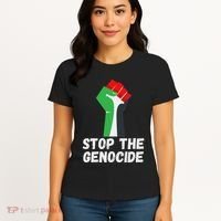 Stop The Genocide Fist Women's T-Shirt thumb 4