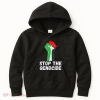 Stop The Genocide Fist Kids Hoodie thumb 0