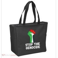 Stop The Genocide Fist Tote Bag thumb 2