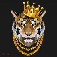Siberian Tiger Gangster Golden Crown King Chain Gift Women's Hoodie thumb 2