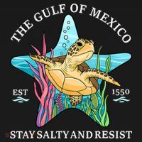 Stay The Gulf Of Mexico Be Salty And Resist Turtle Mexican  Hoodie thumb 2