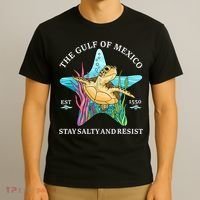 Stay The Gulf Of Mexico Be Salty And Resist Turtle Mexican  T-Shirt thumb 3