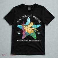 Stay The Gulf Of Mexico Be Salty And Resist Turtle Mexican  T-Shirt thumb 5