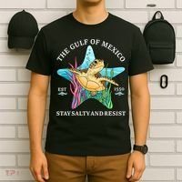 Stay The Gulf Of Mexico Be Salty And Resist Turtle Mexican  T-Shirt thumb 6