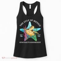 Stay The Gulf Of Mexico Be Salty And Resist Turtle Mexican  Women's Tank Top thumb 0