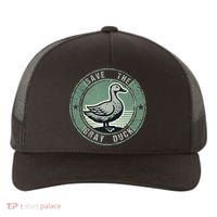 Save The Gray Duck Yupoong Adult 5-Panel Trucker Hat thumb 0