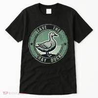 Save The Gray Duck Tall T-Shirt thumb 0