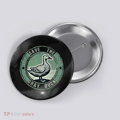 Save The Gray Duck Button