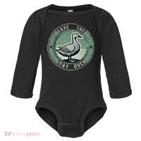 Save The Gray Duck Baby Long Sleeve Bodysuit thumb 0